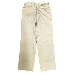 Vintage WILLIS & GEIGER Pants Mens 32x31 Beige 100% COTTON BUSH POPLIN Outdoor